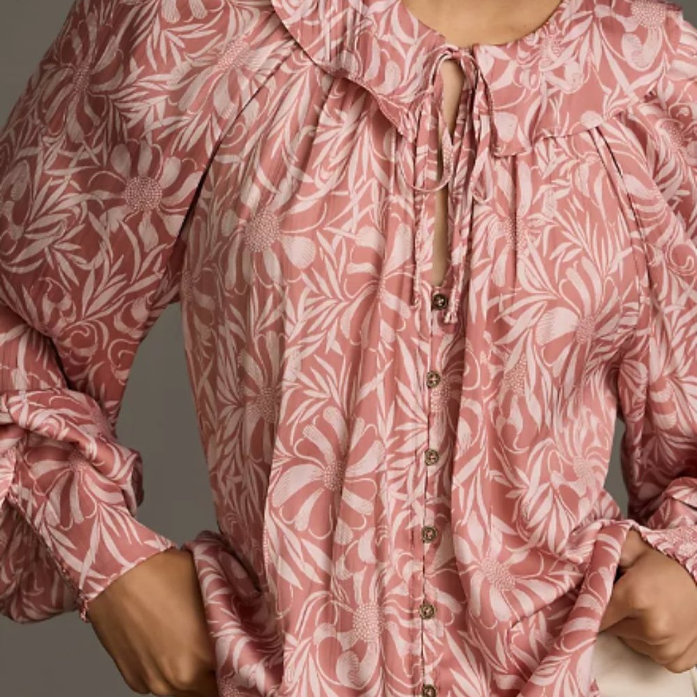 Anthropologie Florence Balducci Femme Collared Blouse